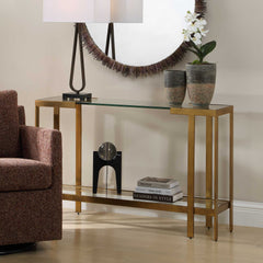 Kendrick Gold Glass Console Table - Ornate Home