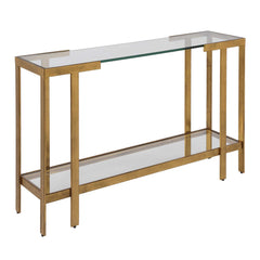 Kendrick Gold Glass Console Table - Ornate Home