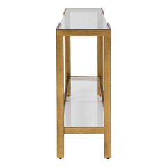 Kendrick Gold Glass Console Table - Ornate Home