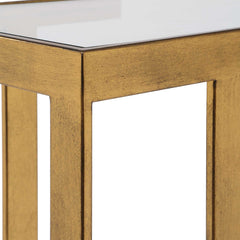 Kendrick Gold Glass Console Table - Ornate Home
