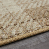 Kendrick Plaid Beige Medium Area Rug - Ornate Home