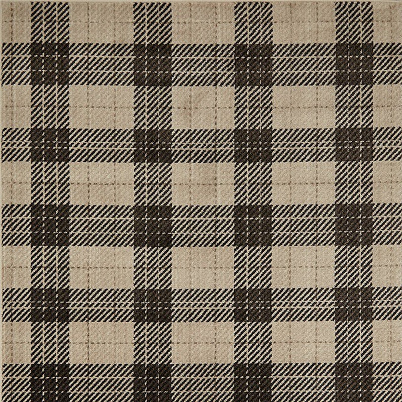 Kendrick Plaid Charcoal Medium Area Rug - Ornate Home