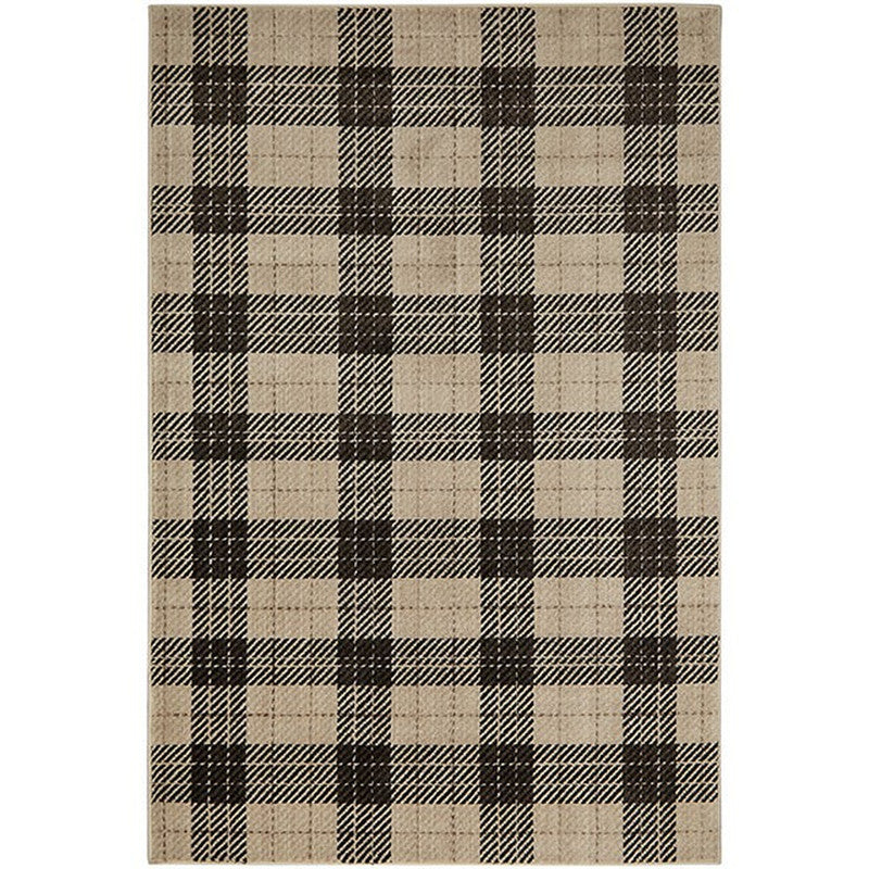 Kendrick Plaid Charcoal Medium Area Rug - Ornate Home