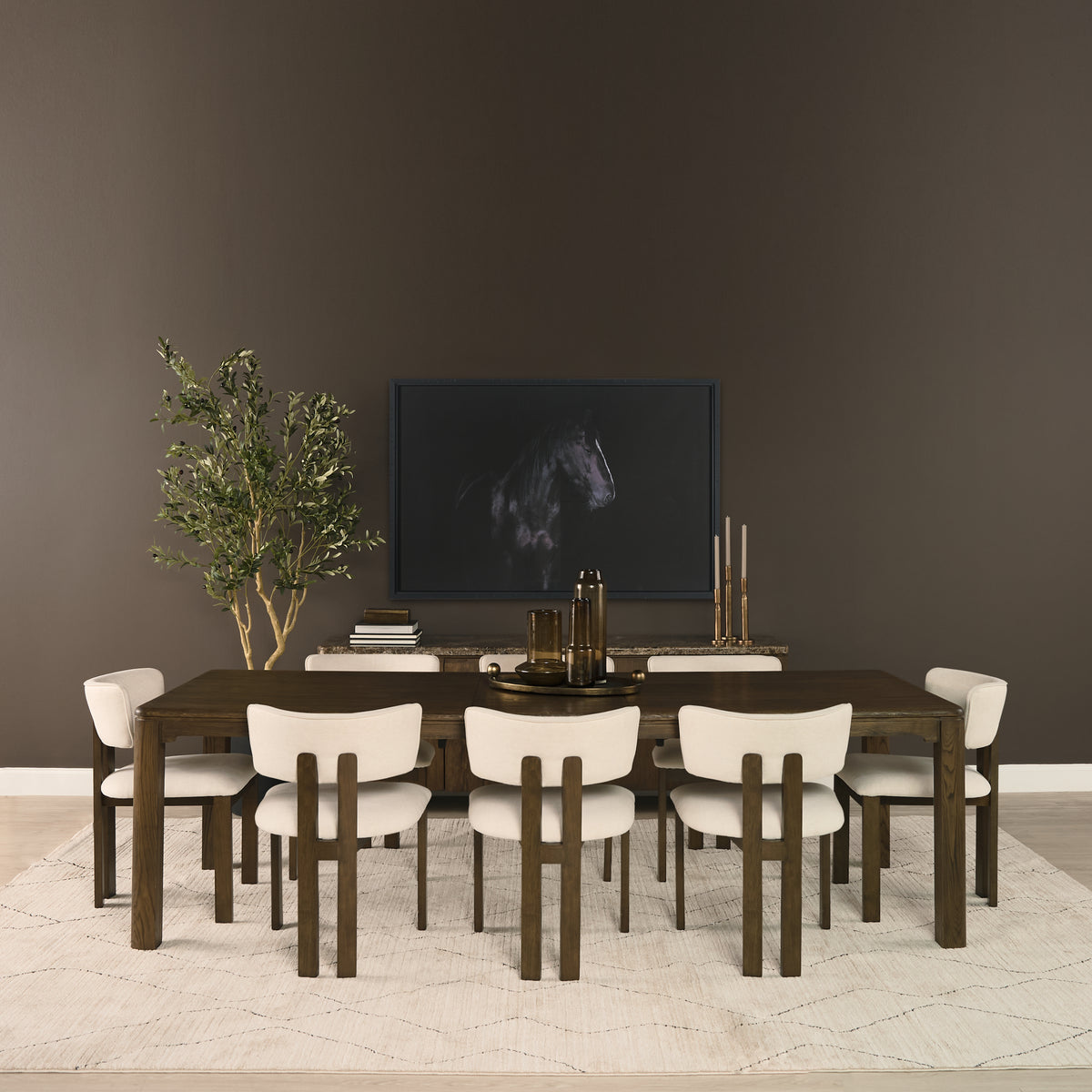Kendrix Dark Brown Rectangular Extendable Dining Table - Ornate Home