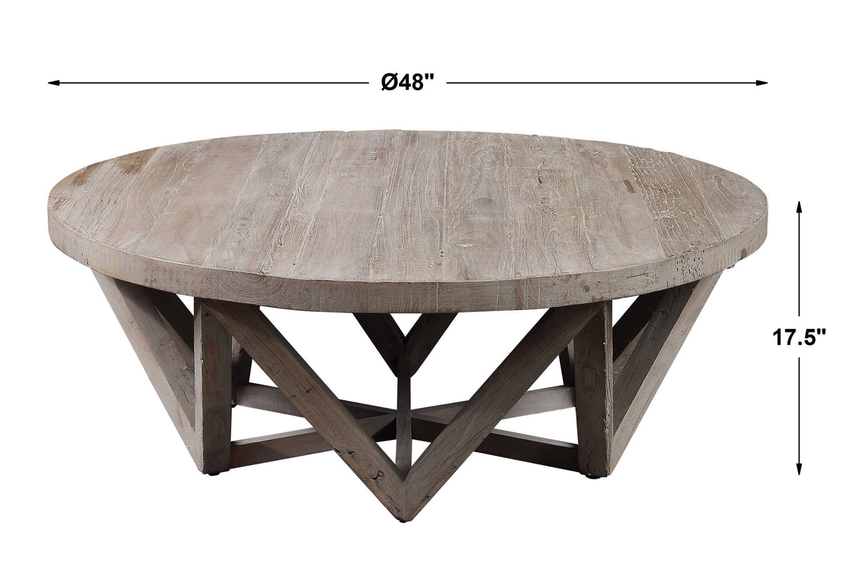 Kendry Woodtone Reclaimed Wood Coffee Table - Ornate Home