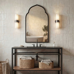 Kenitra Black Arch Mirror - Ornate Home