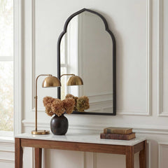 Kenitra Black Arch Mirror - Ornate Home