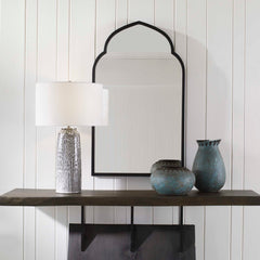 Kenitra Black Arch Mirror - Ornate Home
