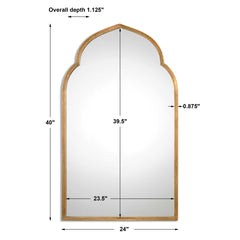 Kenitra Gold Arch Mirror - Ornate Home
