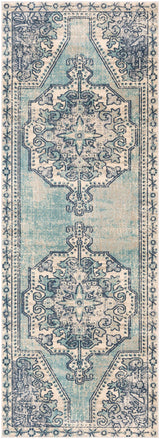 Kenmare Blue Medallion Rug - Clearance - Ornate Home