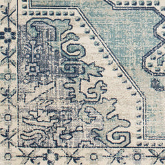 Kenmare Blue Medallion Rug - Clearance - Ornate Home