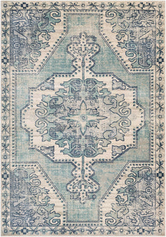 Kenmare Blue Medallion Rug - Clearance - Ornate Home