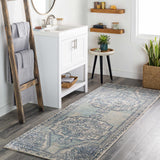 Kenmare Blue Medallion Rug - Clearance - Ornate Home