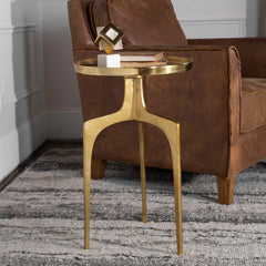 Kenna Gold Accent Table - Ornate Home