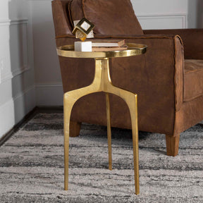 Kenna Gold Accent Table - Ornate Home