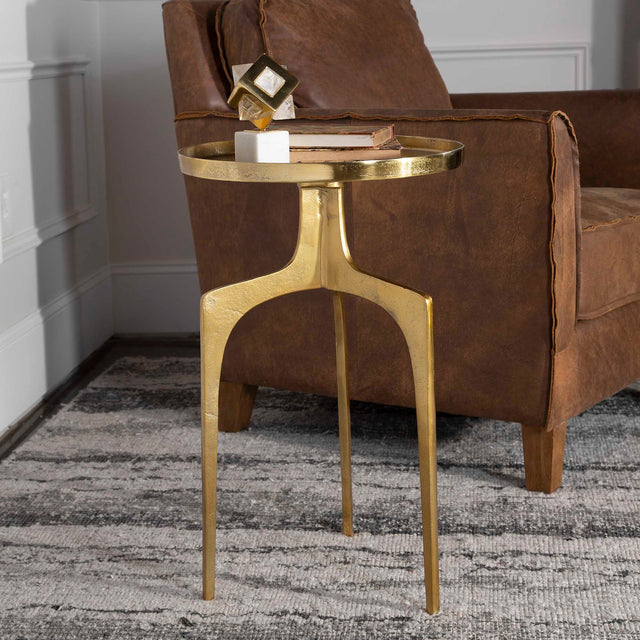 Kenna Gold Accent Table - Ornate Home