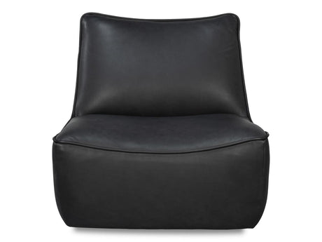 Kennett Black Swivel Chair - Ornate Home