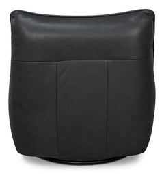 Kennett Black Swivel Chair - Ornate Home