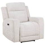 Kennett Ivory 3-piece Chenille Power Reclining Sofa Set - Ornate Home