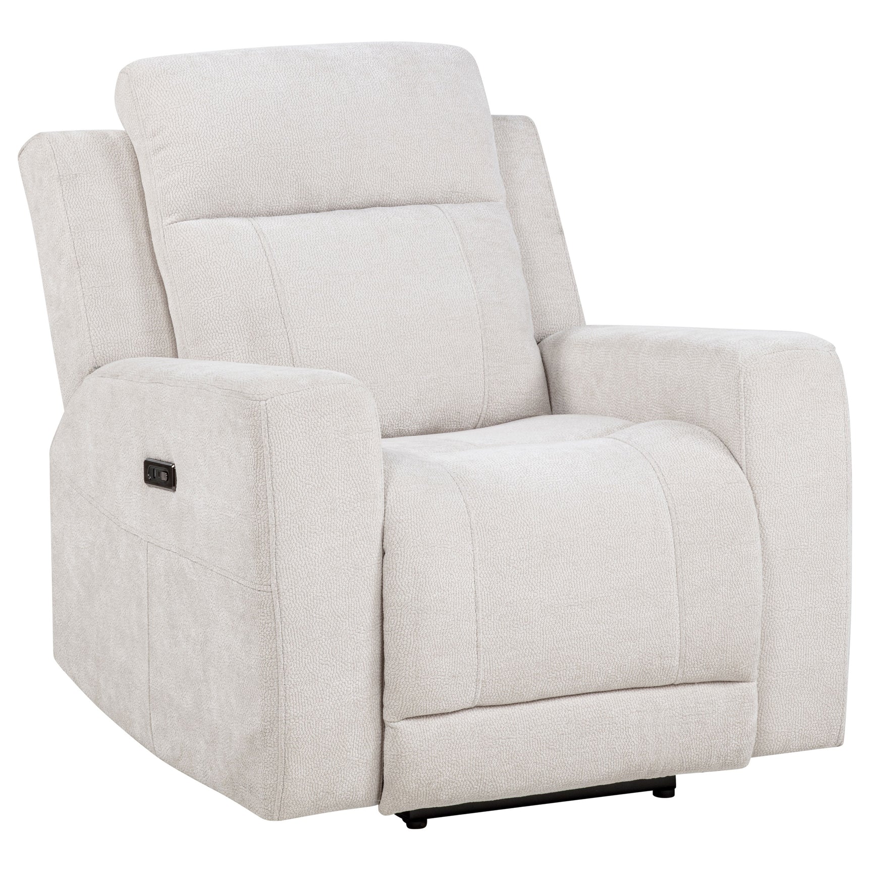 Kennett Ivory 3-piece Chenille Power Reclining Sofa Set - Ornate Home