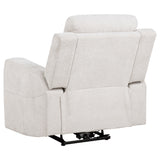 Kennett Ivory 3-piece Chenille Power Reclining Sofa Set - Ornate Home
