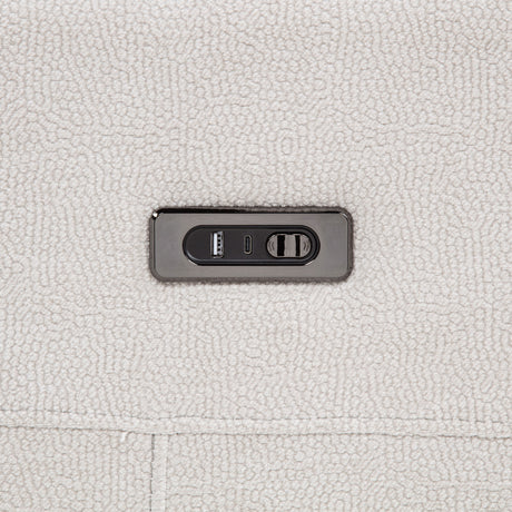 Kennett Ivory 3-piece Chenille Power Reclining Sofa Set - Ornate Home