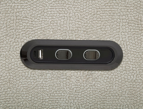 Kennett Ivory Chenille Upholstered Power Reclining Sofa - Ornate Home