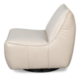 Kennett White Swivel Chair - Ornate Home