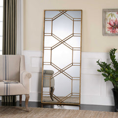 Kennis Gold Leaf Leaner Mirror - Ornate Home