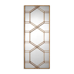 Kennis Gold Leaf Leaner Mirror - Ornate Home