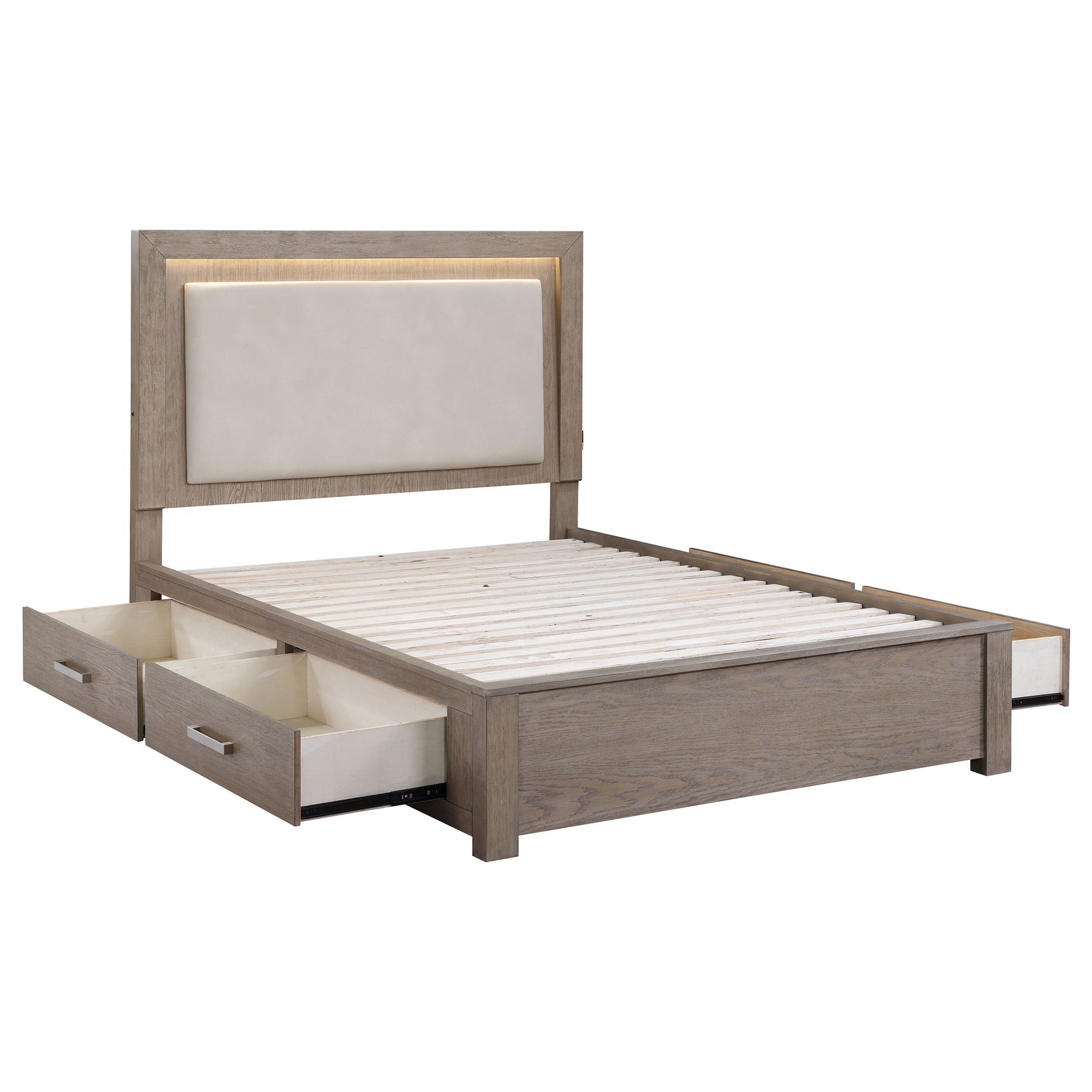 Kenora Barley Brown 4-piece Eastern King Bedroom Set - Ornate Home