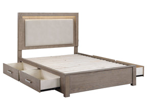 Kenora Barley Brown 5-piece California King Bedroom Set - Ornate Home