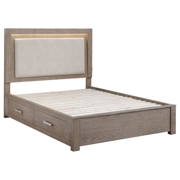 Kenora Barley Brown California King Storage Bed - Ornate Home