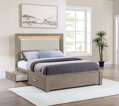 Kenora Barley Brown Queen Storage Bed - Ornate Home