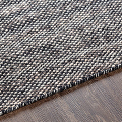 Kenora Charcoal Wool Area Rug - Clearance - Ornate Home