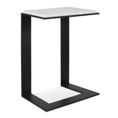 Kenora White Marble Accent Table - Ornate Home