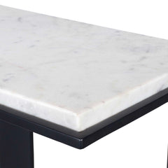 Kenora White Marble Accent Table - Ornate Home
