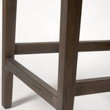 Kensington Beige/Brown Fabric Seat Wood Frame Counter Stool - Ornate Home