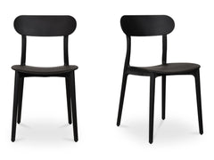 Kent Black Outdoor Dining Chair (Set of 2) - Ornate Home