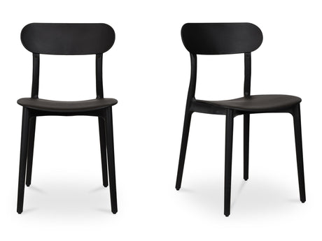 Kent Black Outdoor Dining Chair (Set of 2) - Ornate Home