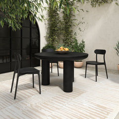 Kent Black Outdoor Dining Chair (Set of 2) - Ornate Home