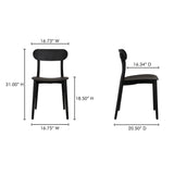 Kent Black Outdoor Dining Chair (Set of 2) - Ornate Home