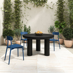 Kent Navy Outdoor Dining Chair (Set of 2) - Ornate Home