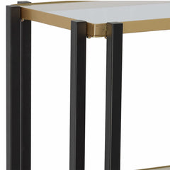 Kentmore Black/Gold Modern Etagere - Ornate Home