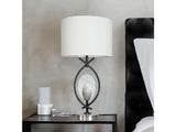 Kentwood Black/Silver/White Table Lamp - Ornate Home