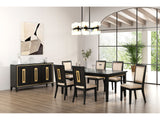 Kenyada Espresso 7 Piece Dining Set - Ornate Home