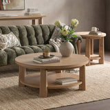 Kenzie Amber Toast Coffee Table - Ornate Home