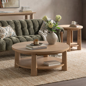 Kenzie Amber Toast Coffee Table - Ornate Home
