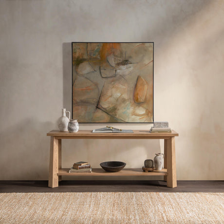 Kenzie Amber Toast Console Table - Ornate Home