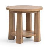 Kenzie Amber Toast End Table - Ornate Home